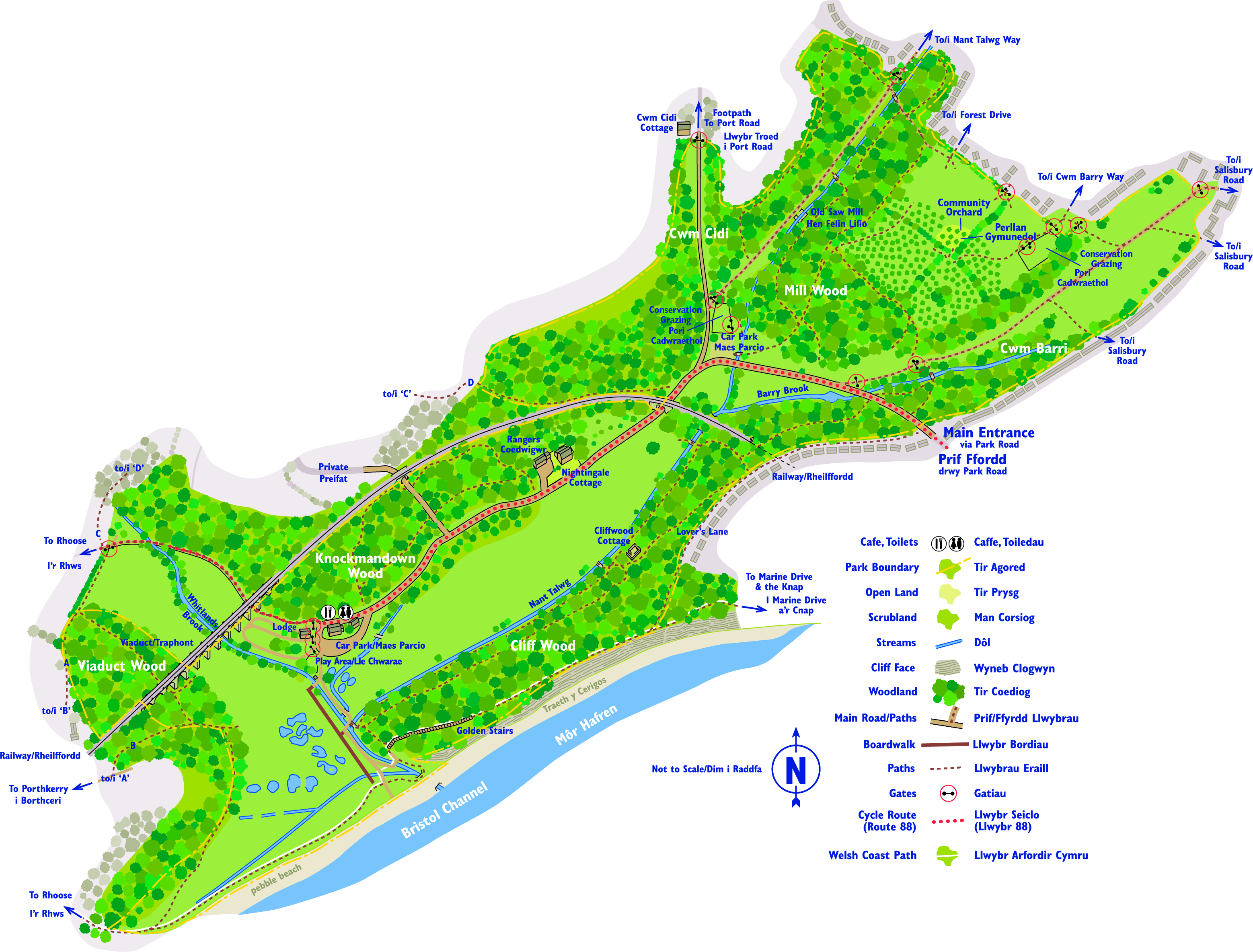 Conservation Grazing Map - Porthkerry