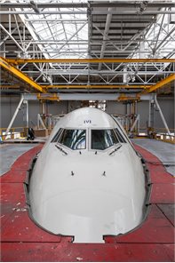Aircraft maintenance inside a hanger © Crown copyright 2017 (Business Wales)