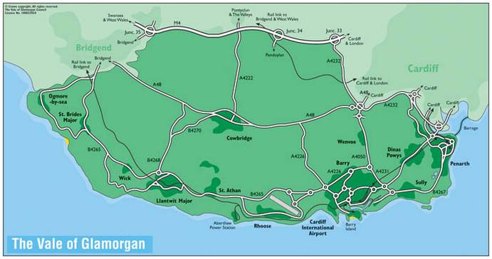 Barry Island Location Map Barry Island Location Map
