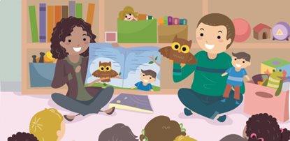 Illustration-of-storytime-at-school