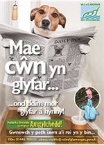 Dog-reading-newspaper Welsh cropped