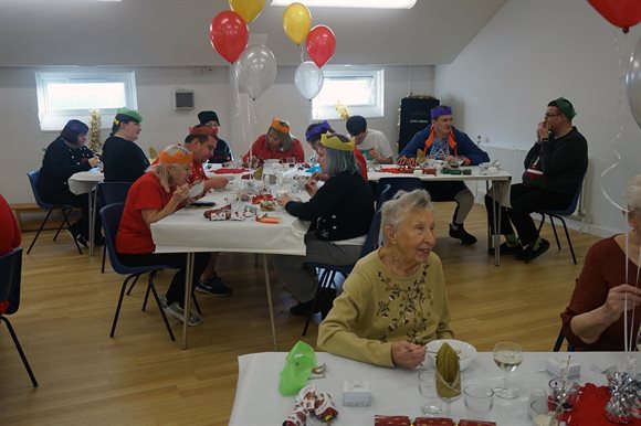 Residents at Castleland community centre