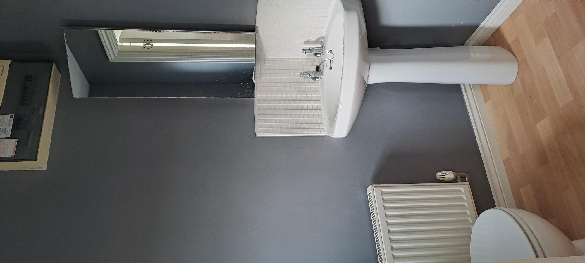 small toilet downstair