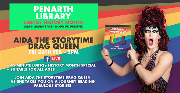 Libraries to host Aida The Storytime Drag Queen to mark LGBT