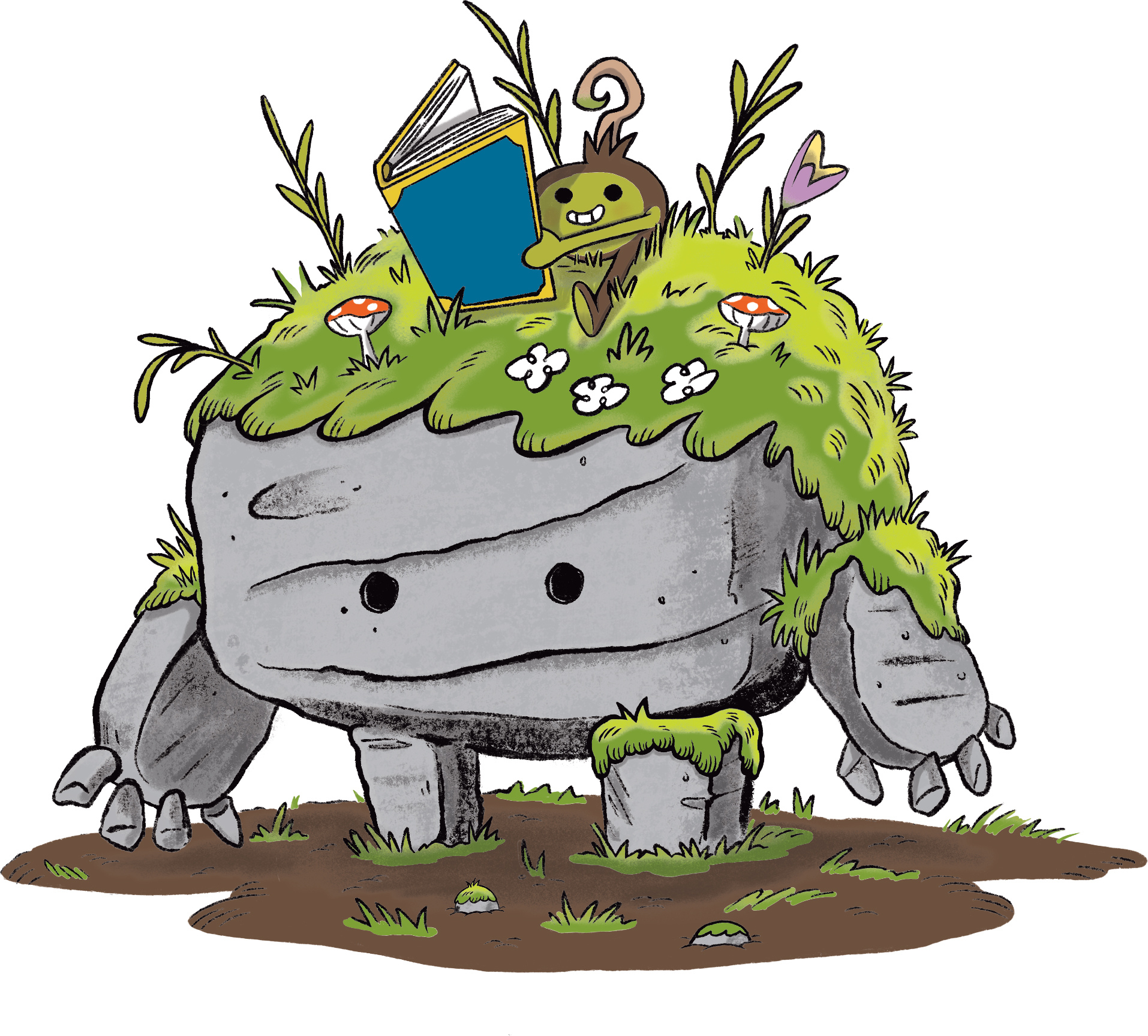 Garden Story Rock Mascot