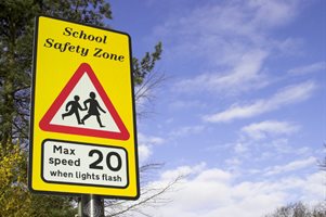 School road safety sign