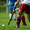 Kids playing hockey