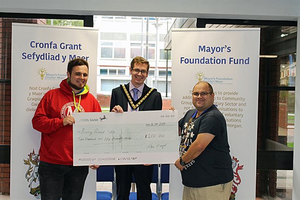 Mayor Foundation Cheque Presentation