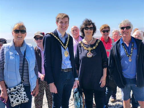 Mayor at walking festival