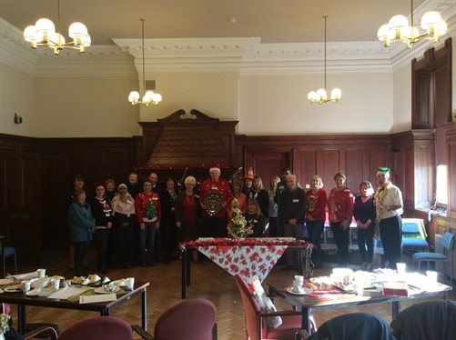 Volunteers and officers
