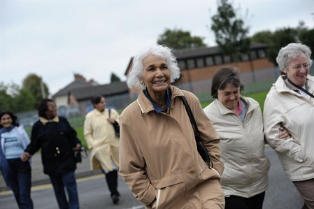 Group of women walking