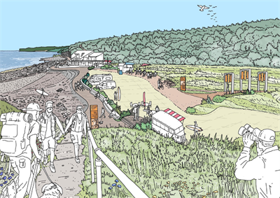 Llantwit Major Beach - Artist Impression