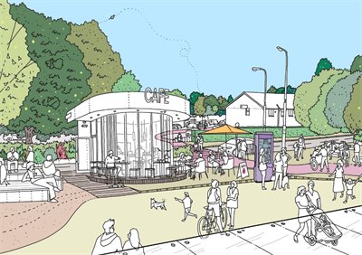 Llantwit Major Station - Artist Impression