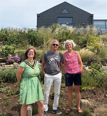 Mayor, Deputy Mayor and John Davies