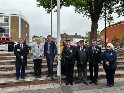 Armed Forces Week Flag Raising