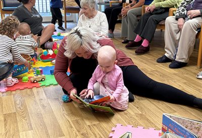 Becky and Elsie at the play and stay session