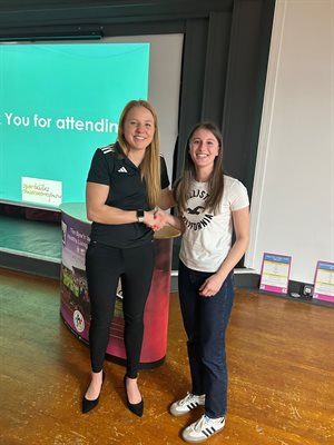 Boxer Rosie Eccles at the celebration event
