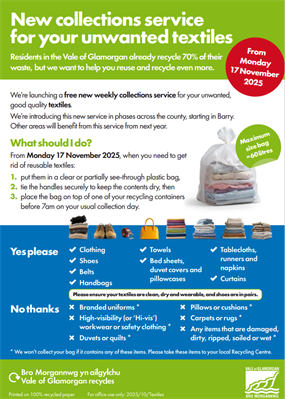 New textile collection service