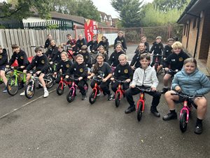 All Saints Primary School Pupils New Bikes