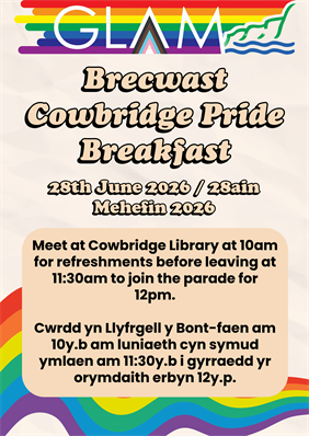 Pride Cowbridge Poster GLAM-1