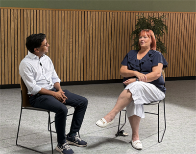 Jayne and MP Kanishka Narayan