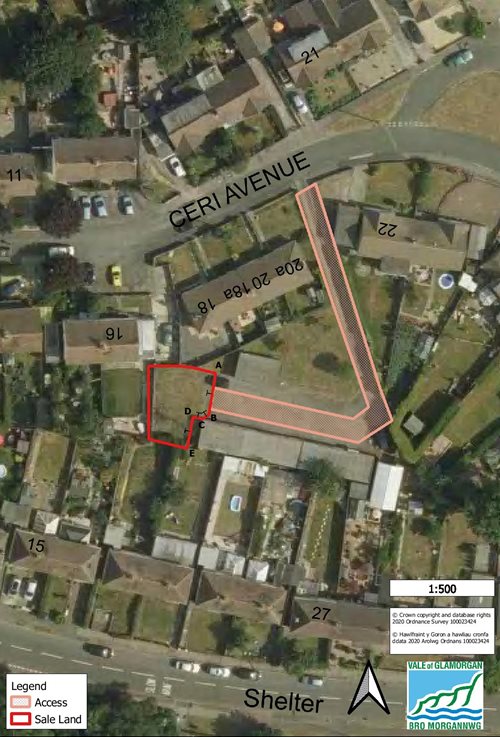 Ceri Avenue Land For Sale inc Aerial View