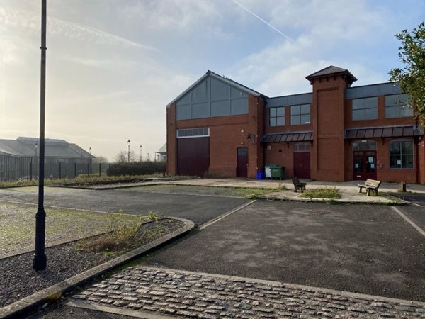 Former Train Shed Front of Building