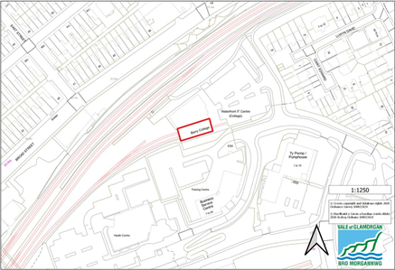 Former Train Shed Red Line Plan