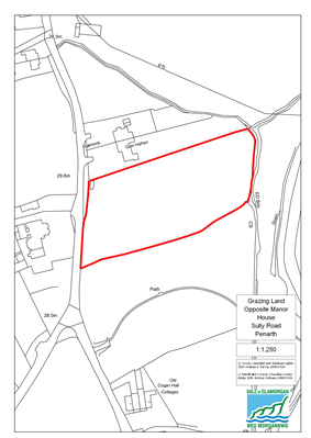 Grazing Land Manor House red line plan
