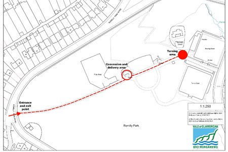 Romilly Park Concession Red Line Plan