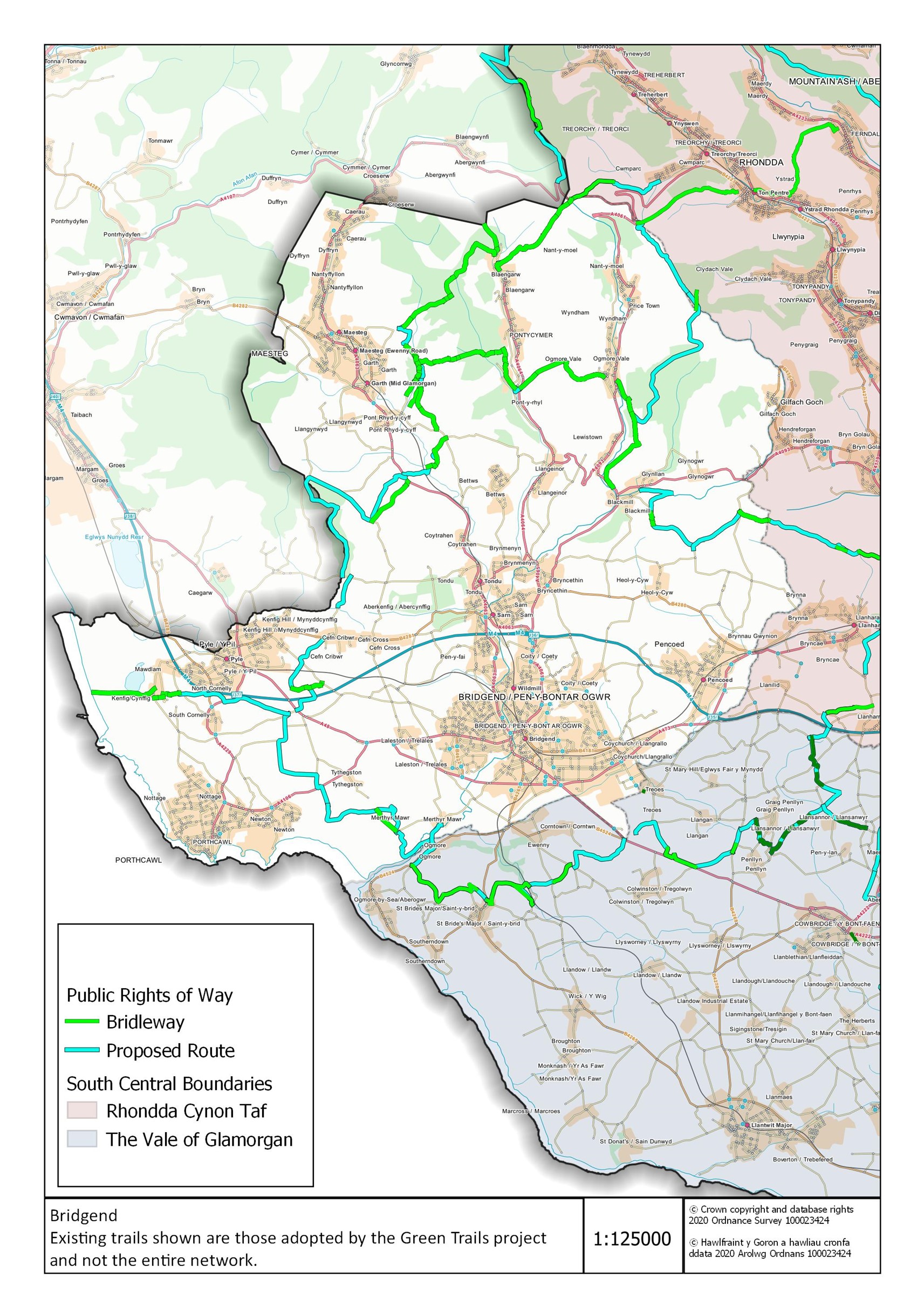 Bridgend Bridleway improvement Map