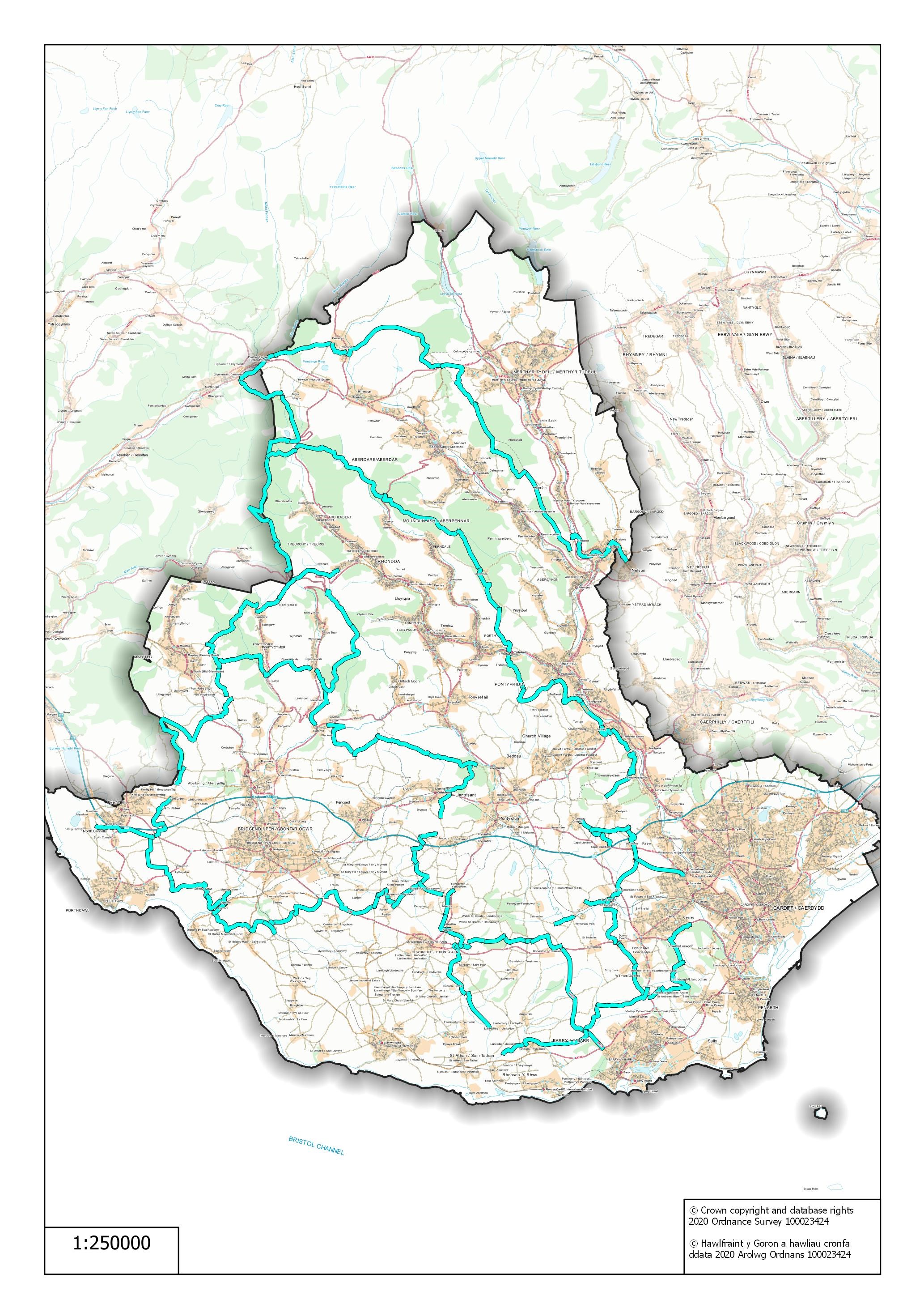 Green Trails Planned Route Map
