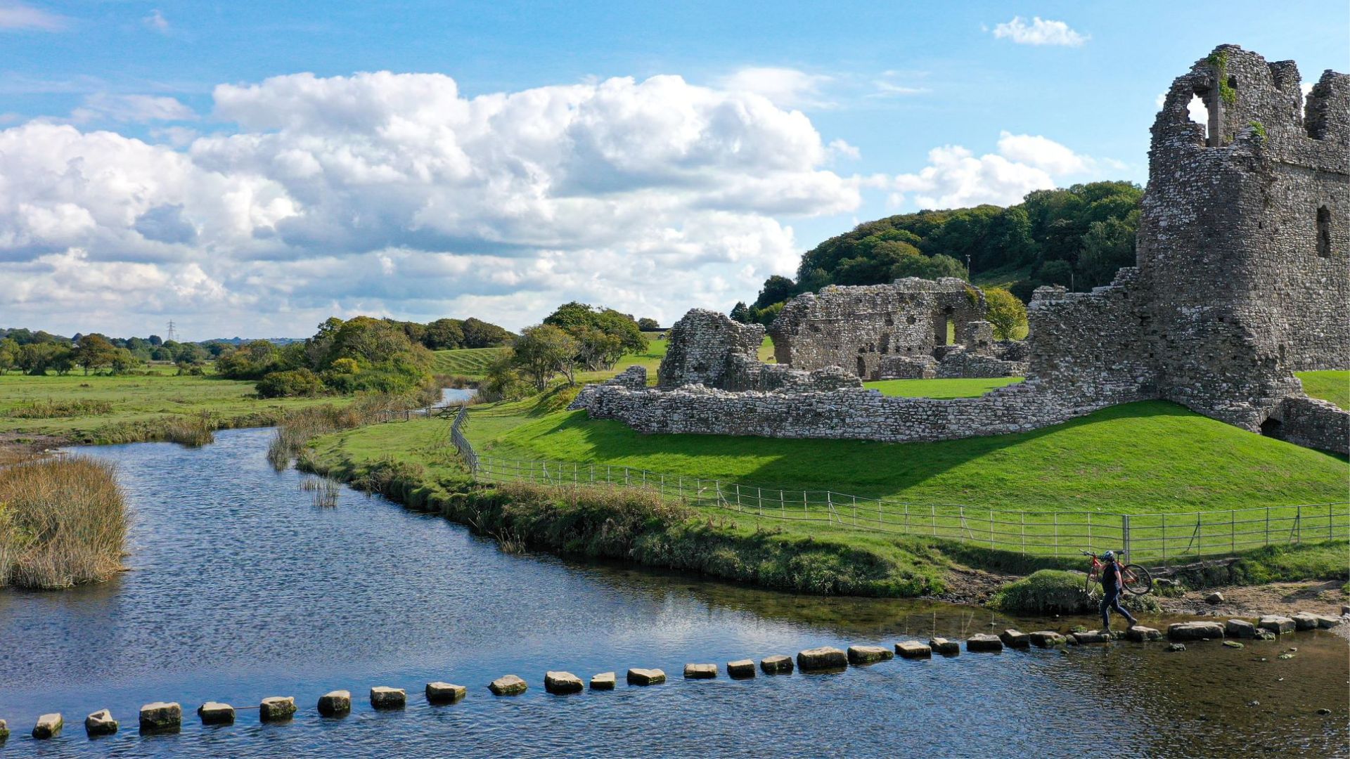 Great glamorgan Ogmore river and castle