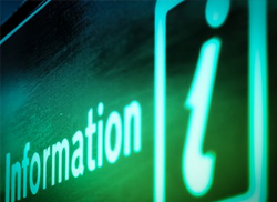 Green information-sign
