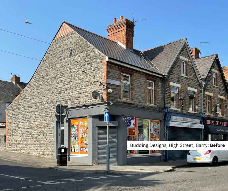A - Budding Designs, High Street, Barry Before
