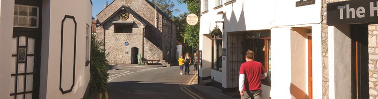 Man walking in Llantwit Major