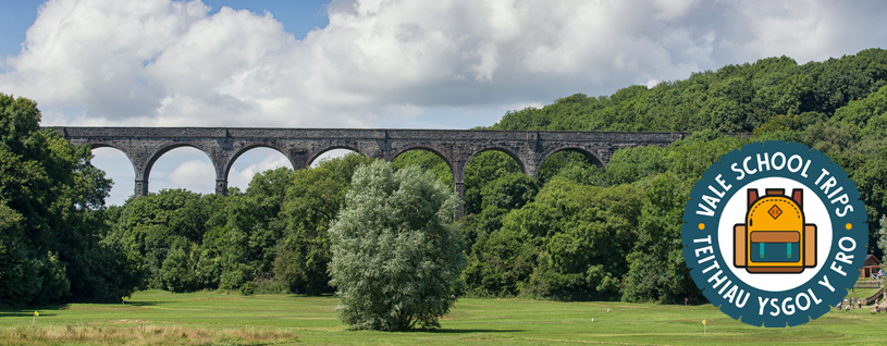 Porthkerry-viaduct with school trip logo