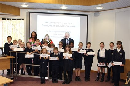 Sully kids at Senedd