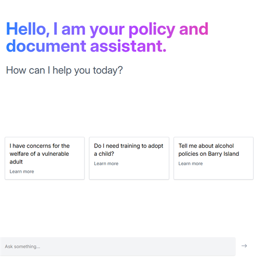 Policy and document assistant example 1