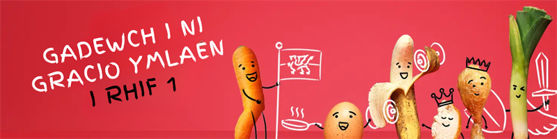 food waste action week banner welsh
