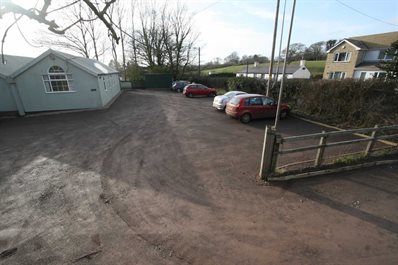 Bonvilston Reading Room carpark BEFORE