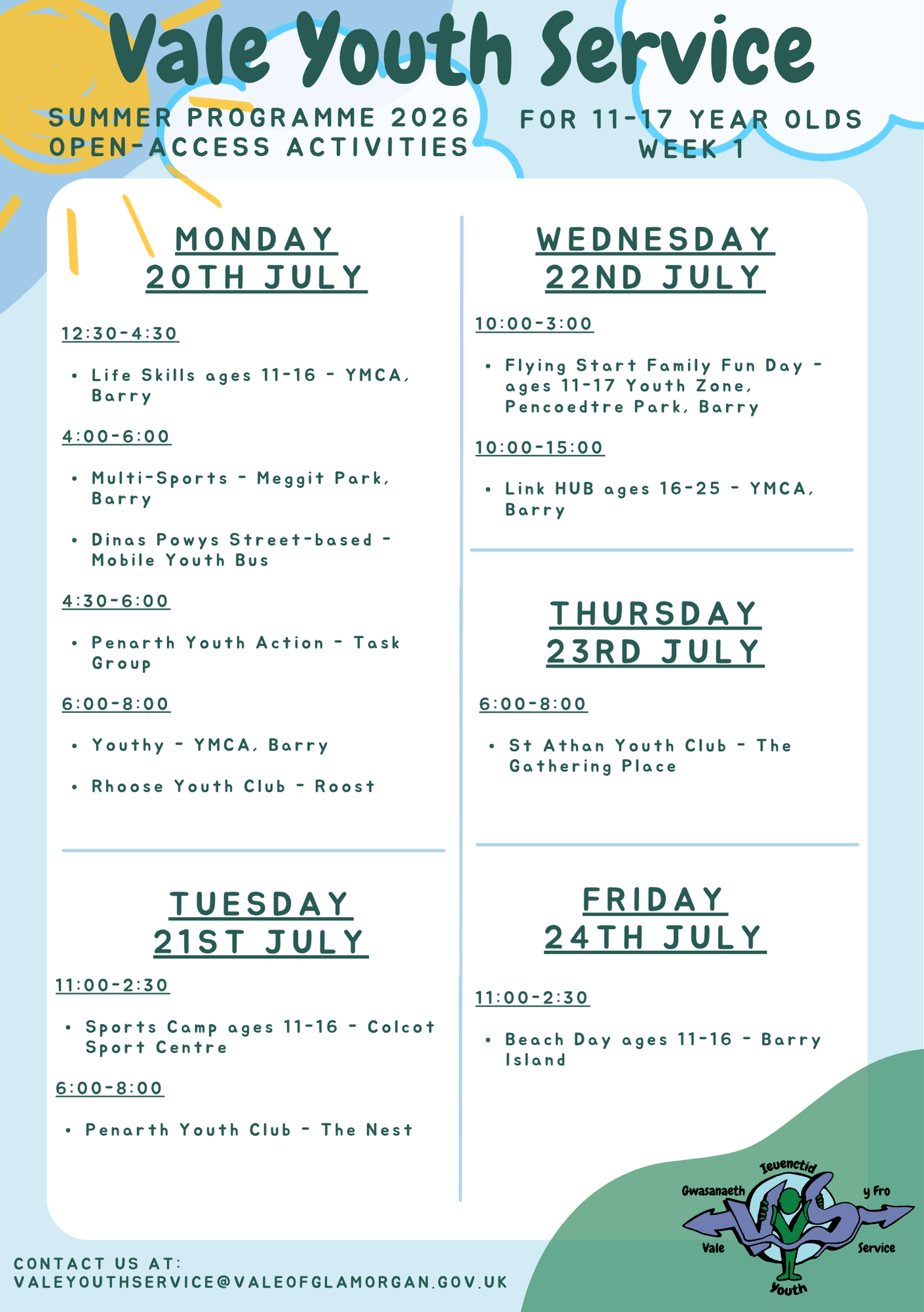 VYS Summer Programme 2026 - Week 1 EN