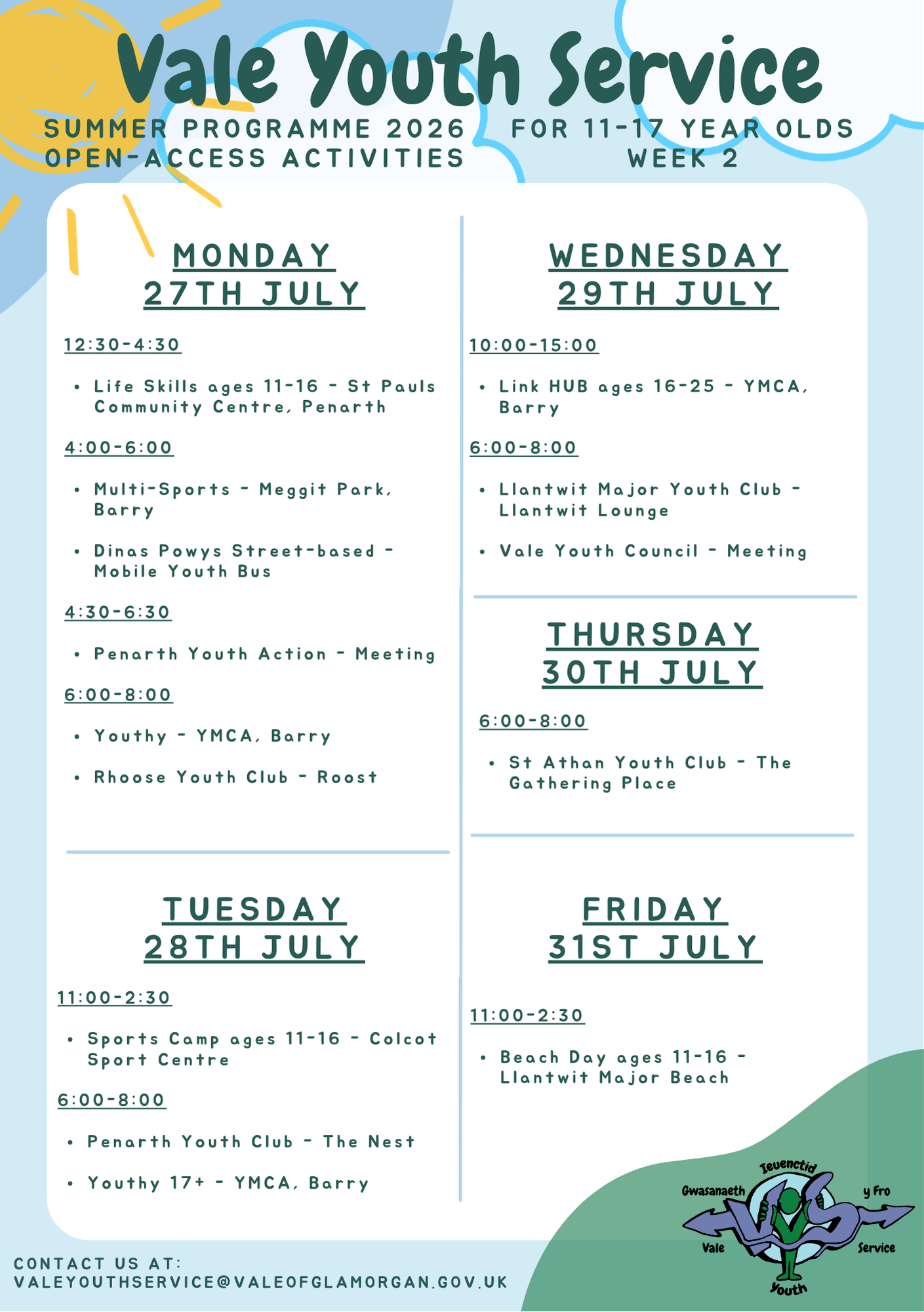 VYS Summer Programme 2026 - Week 2 EN