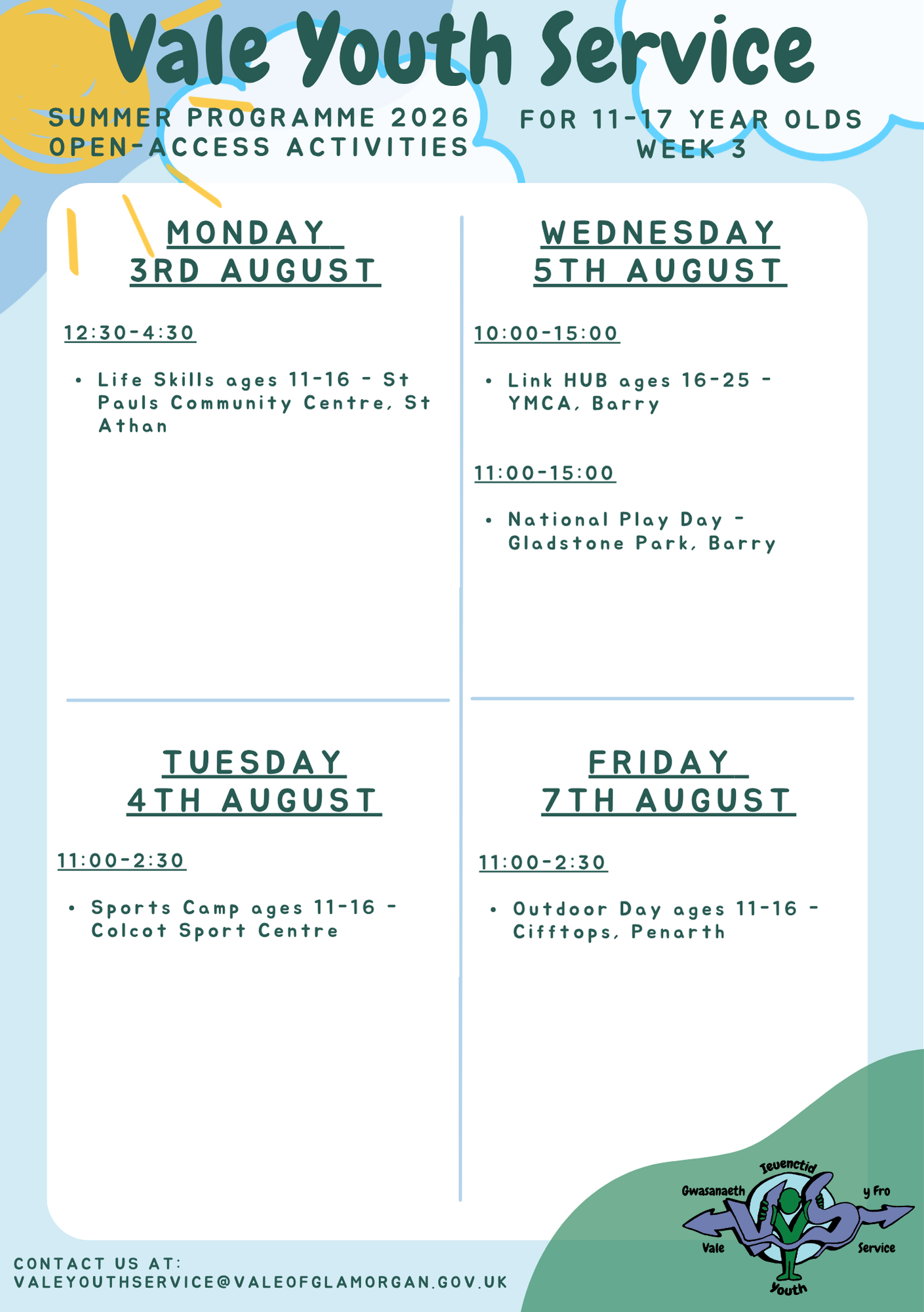 VYS Summer Programme 2026 - Week 3 EN