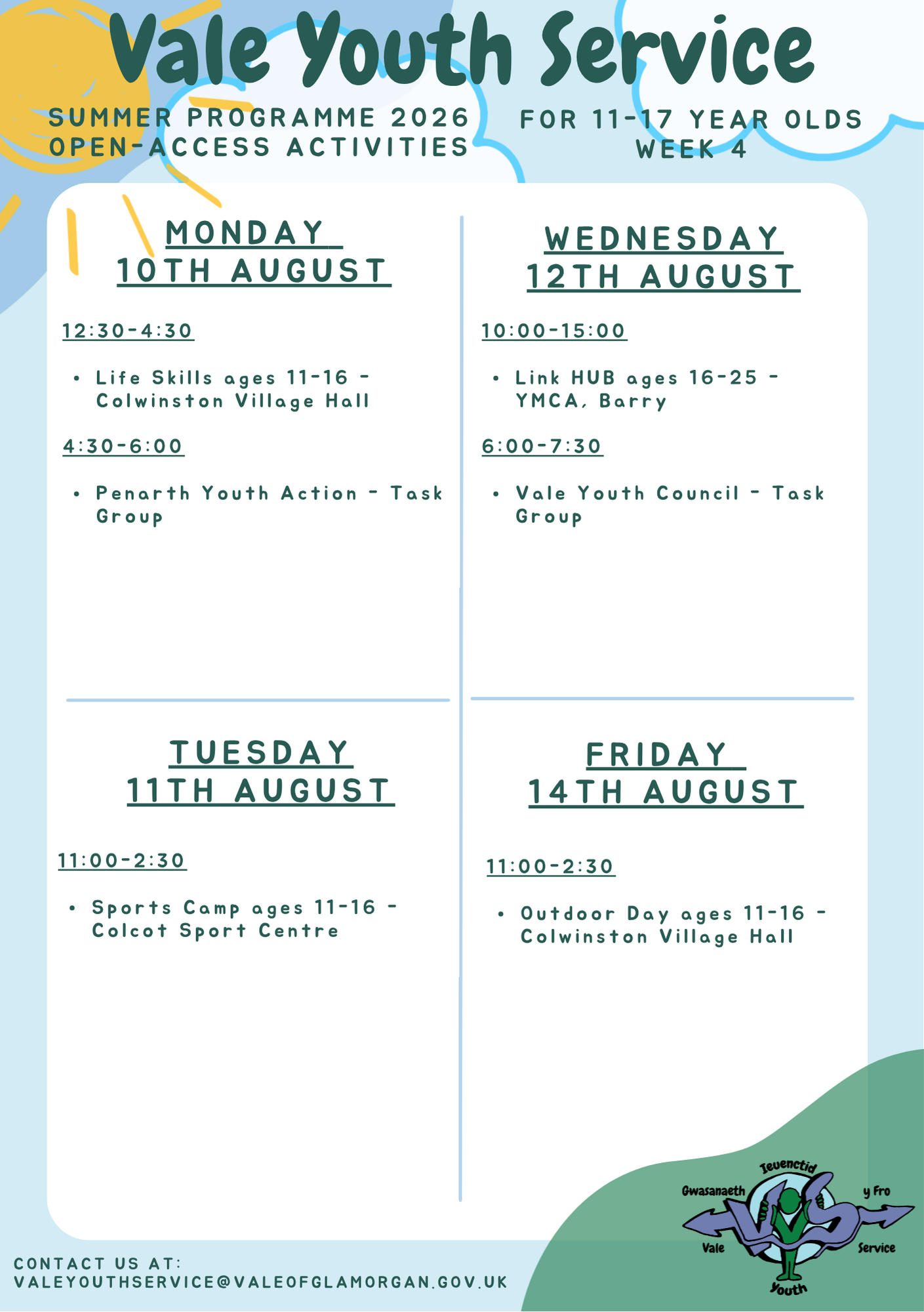 VYS Summer Programme 2026 - Week 4 EN